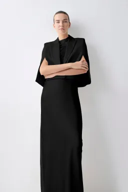 Bianca Spender Crepe Jacquette Black Size 6 for rent on The Volte - image 1