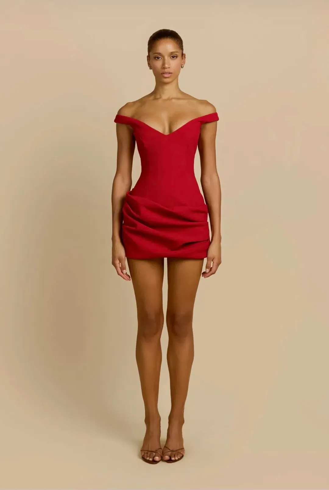 Arcina Ori Avery Dress Red Size Small/8 for rent on The Volte - main image