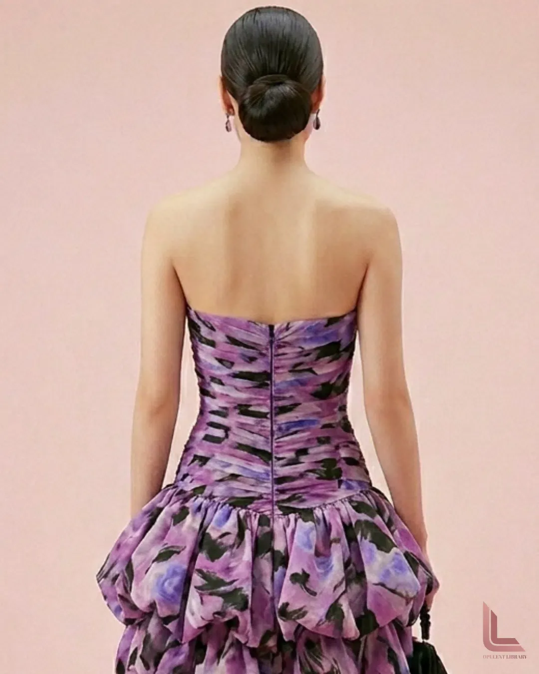 Aje Behold Mini Dress in Lilac Nights for rent on The Volte - main image