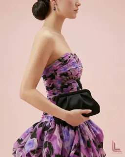 Aje Behold Mini Dress in Lilac Nights for rent on The Volte - image 2