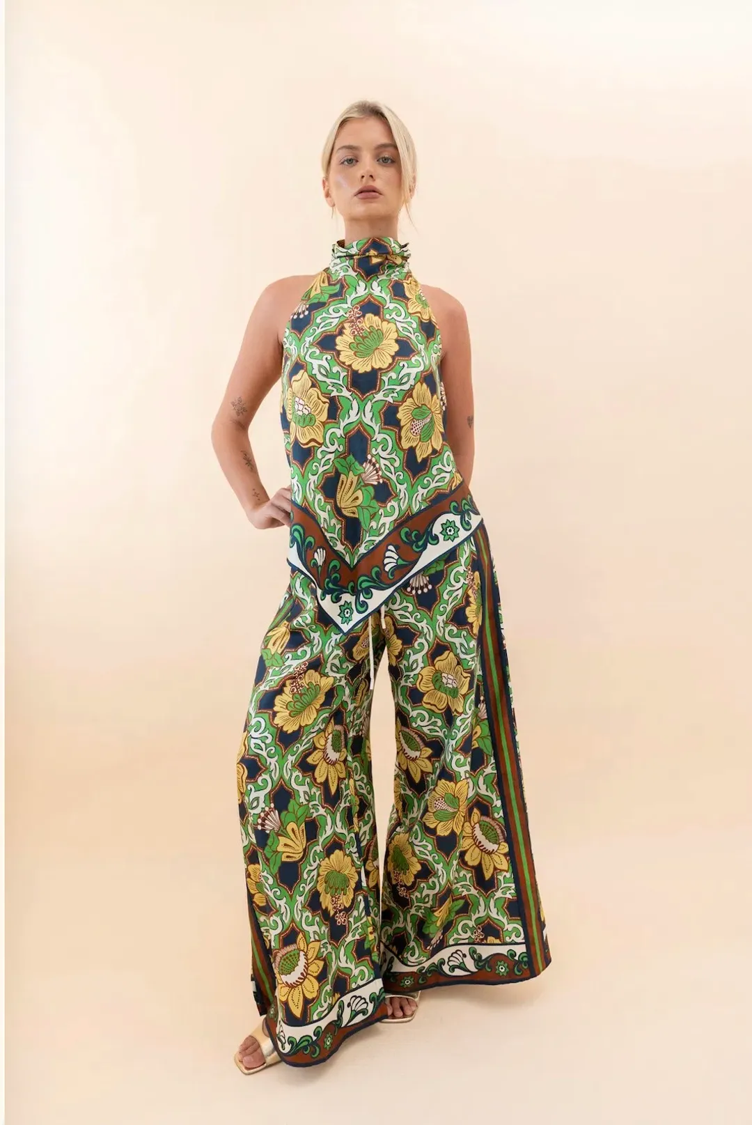 Liana Silk Palazzo set for rent on The Volte - main image