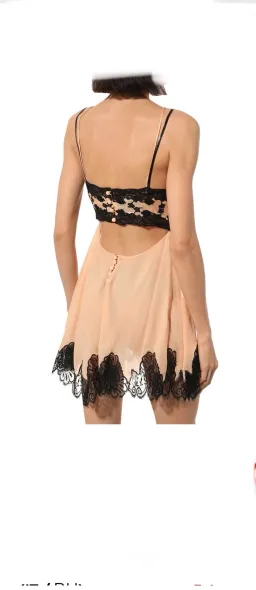 Gucci lace and chiffon dress for rent on The Volte - image 2