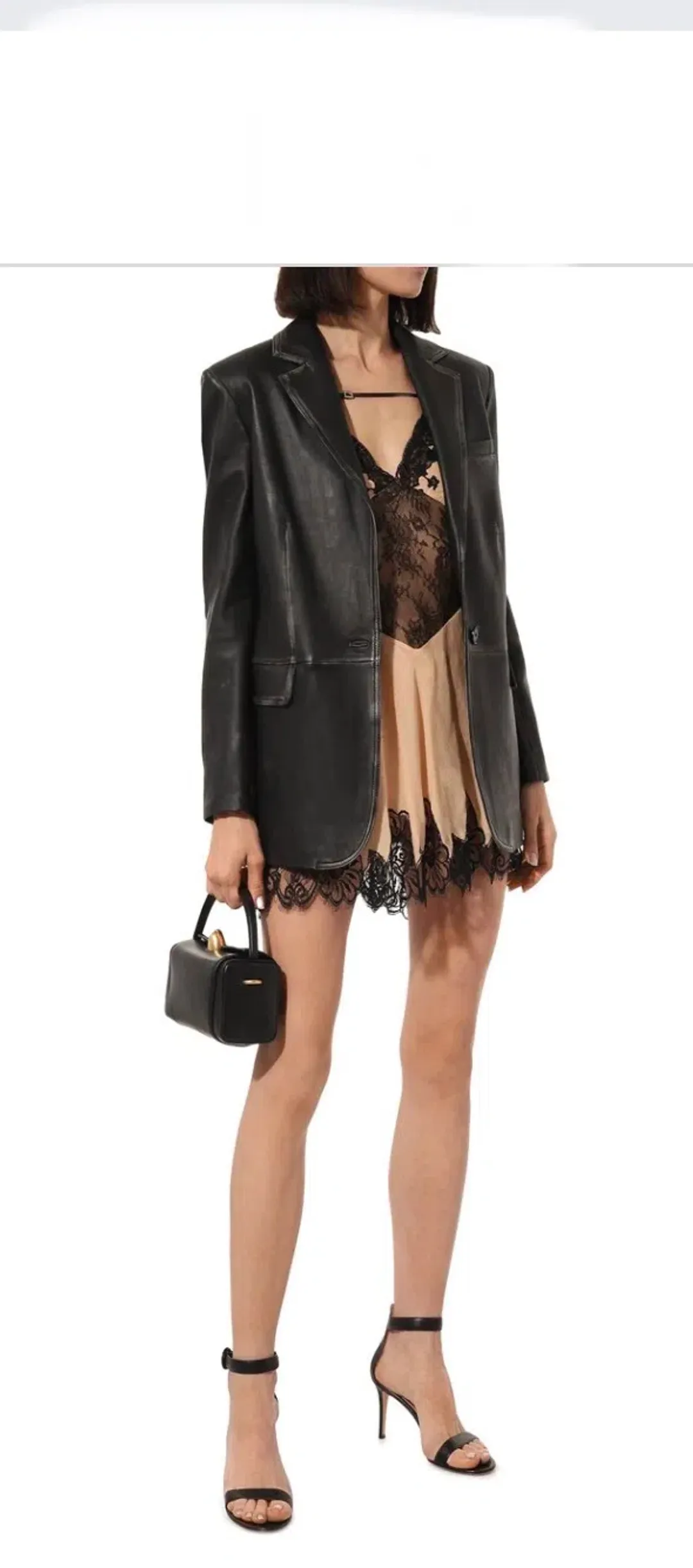 Gucci lace and chiffon dress for rent on The Volte - main image