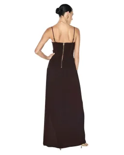 Manning Cartell Double Time Pleat Dress Dark Chocolate Brown AU Size 12 for rent on The Volte - image 3