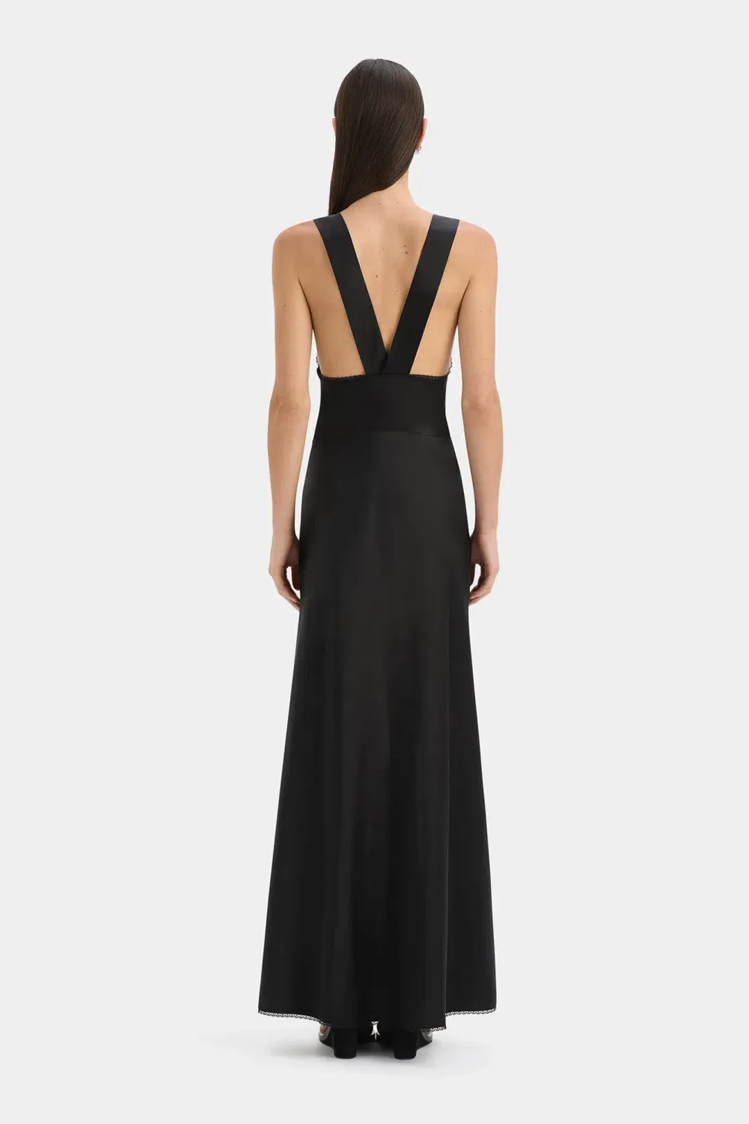 Sir the Label Aries Cut out Gown Black for rent on The Volte - main image