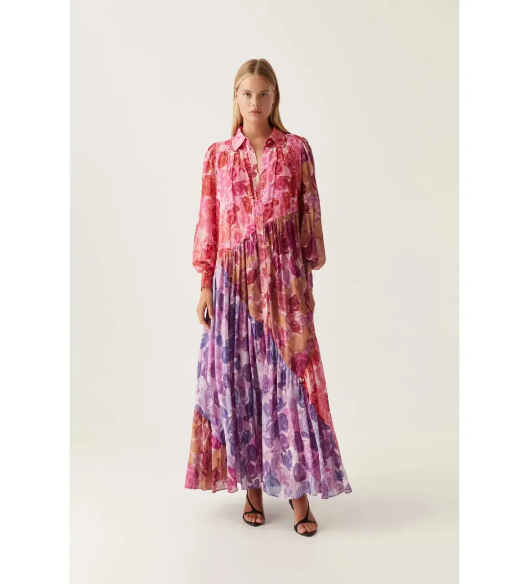Aje Collisions Maxi Dress Kaleidoscopic Rose Size 14 for rent on The Volte - main image
