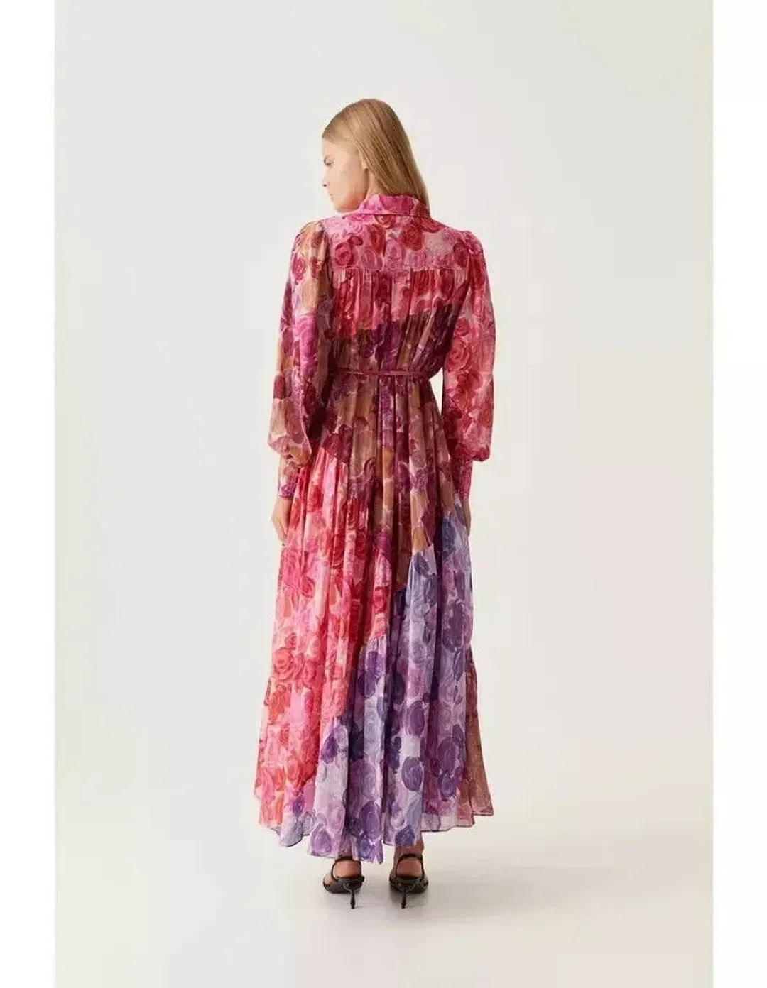 Aje Collisions Maxi Dress Kaleidoscopic Rose Size 14 for rent on The Volte - main image