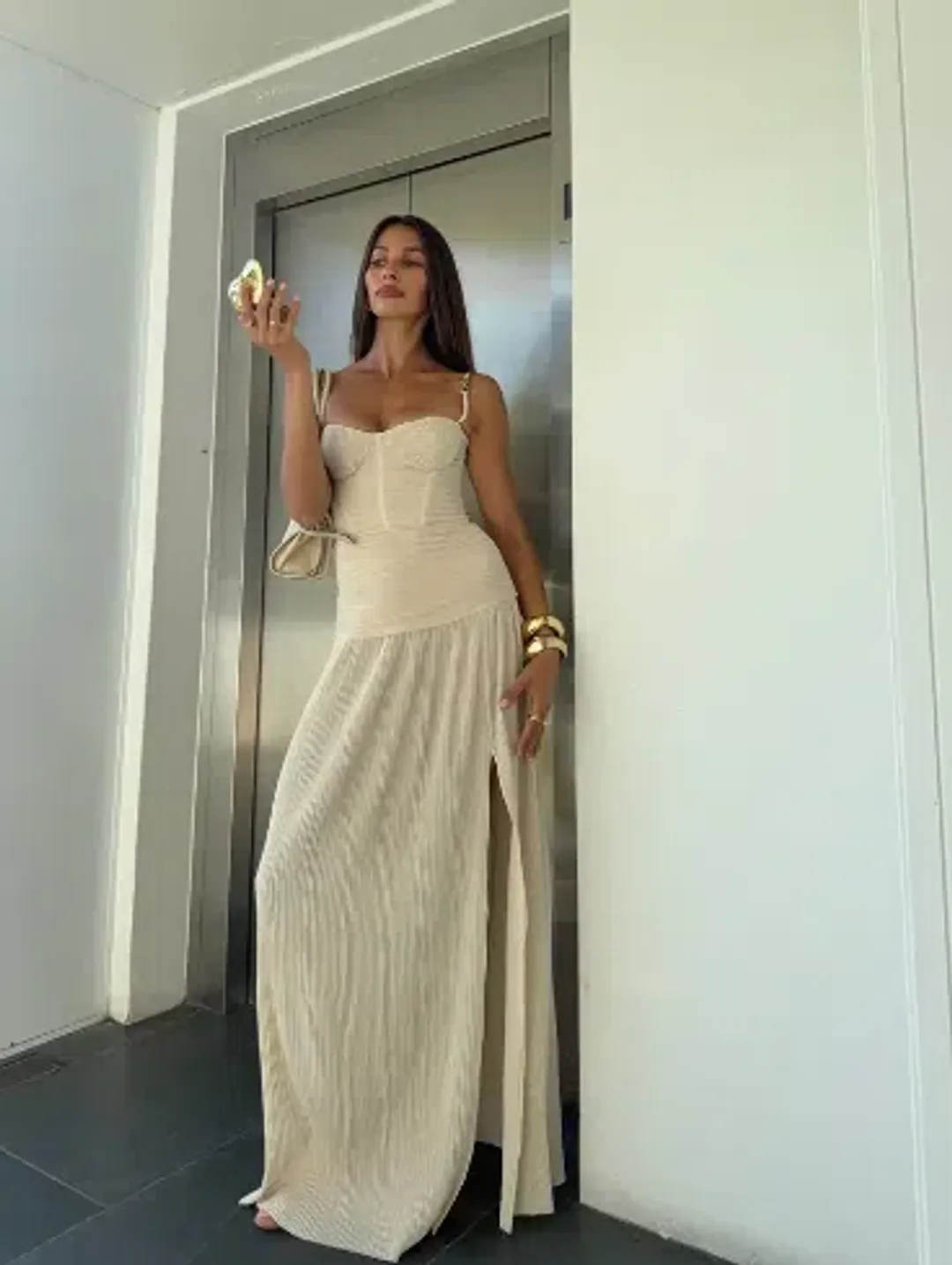 Manning Cartell Double Time Pleat Dress Size 12 for rent on The Volte - main image