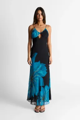 Sasha Therese Raya Maxi Dress Blue size 14 for rent on The Volte - image 4