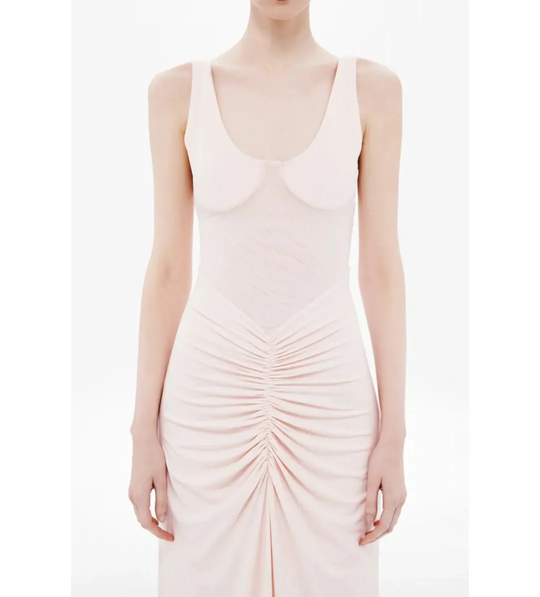 Misha The Gisele Jersey Dress in Dusty Pink Size S/AU8 for rent on The Volte - main image