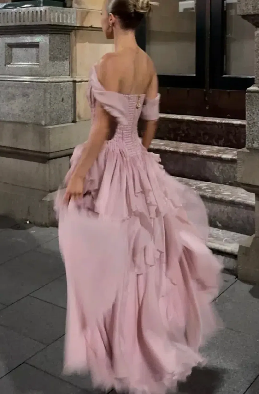 NISHA GOWN | FAWN PINK - SIZE 6 for rent on The Volte - main image