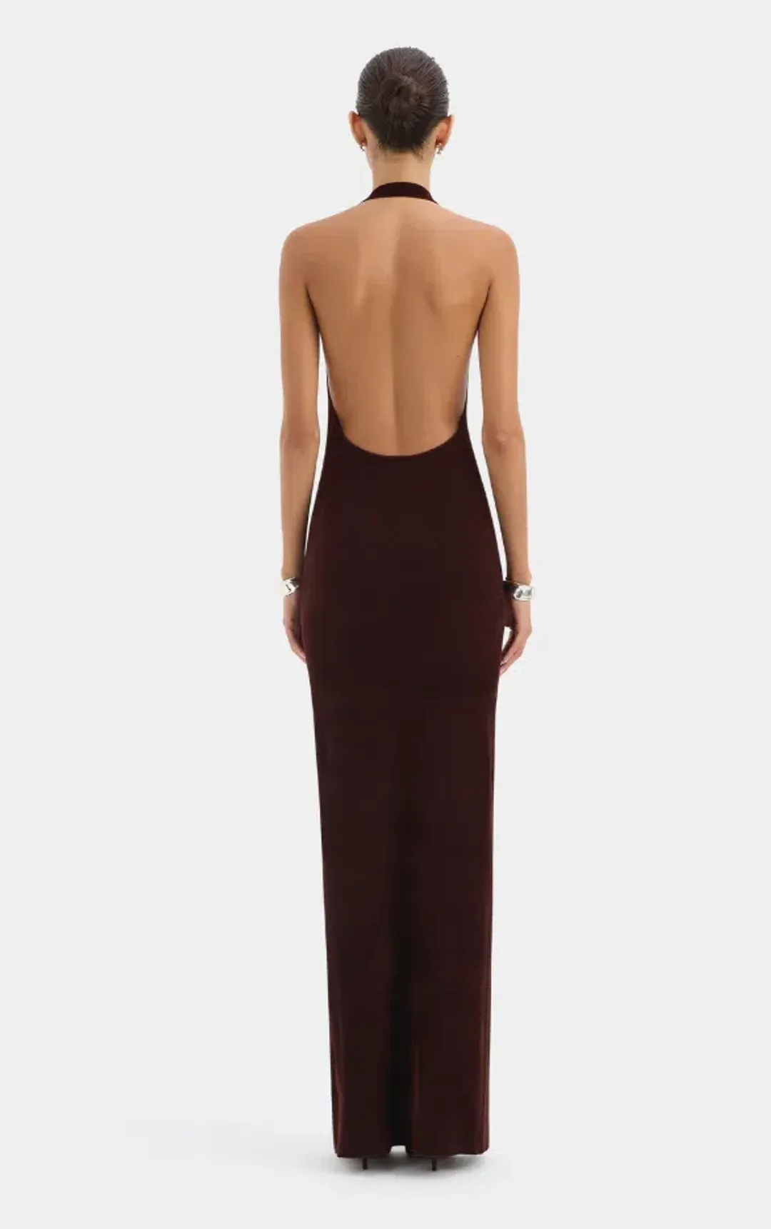 Sir the Label Violetta Drape Gown Plum Size 1 for rent on The Volte - main image