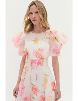 Aje Clementine Midi Dress Floral Size 12 for rent on The Volte - image 2