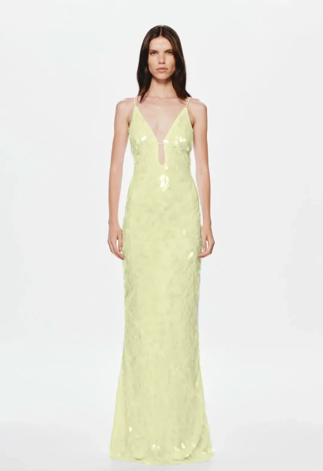 Misha The Sapphire Sequin Dress Lemon Yellow Size M / AU 10 for rent on The Volte - main image