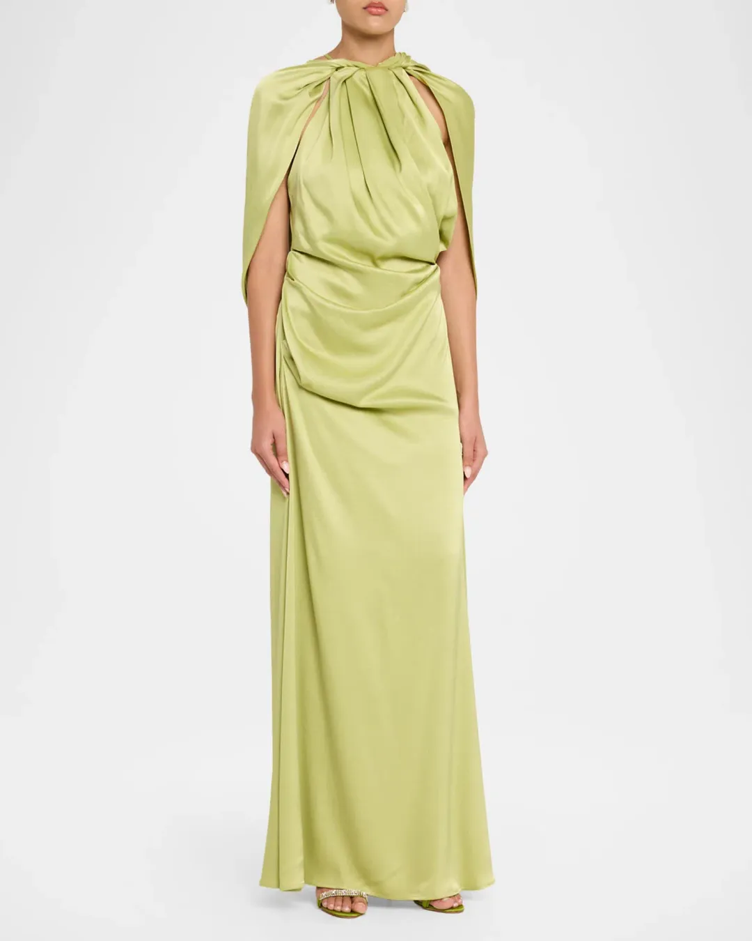 Rachel Gilbert Hallie Gown in Lime Green Size 0 / AU 6 for rent on The Volte - main image