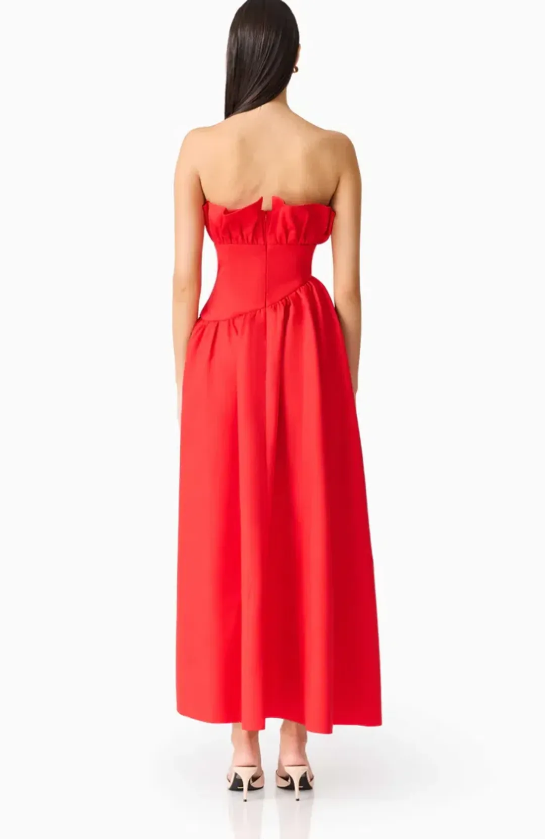 Ellaitt Laurel Sleeveless Maxi Dress In Red Size Small for rent on The Volte - main image