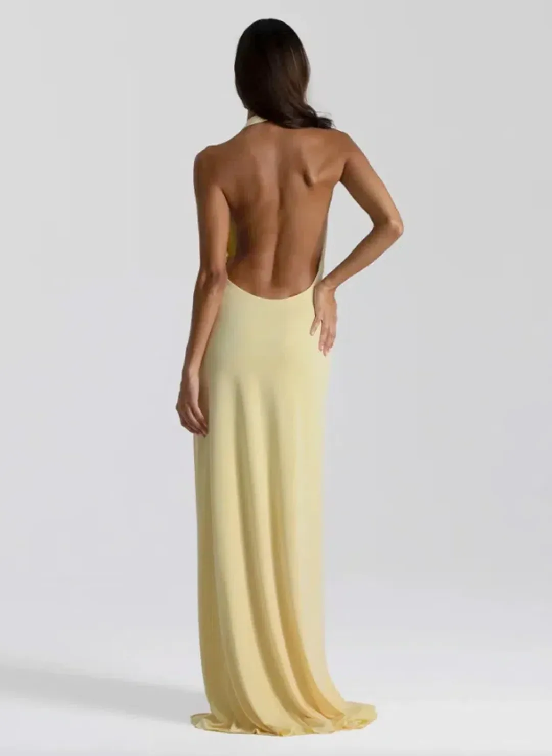 Natalie Rolt Winona Gown Lemon Size 0 / AU 6 for rent on The Volte - main image