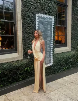 Natalie Rolt Winona Gown Lemon Size 0 / AU 6 for rent on The Volte - image 3