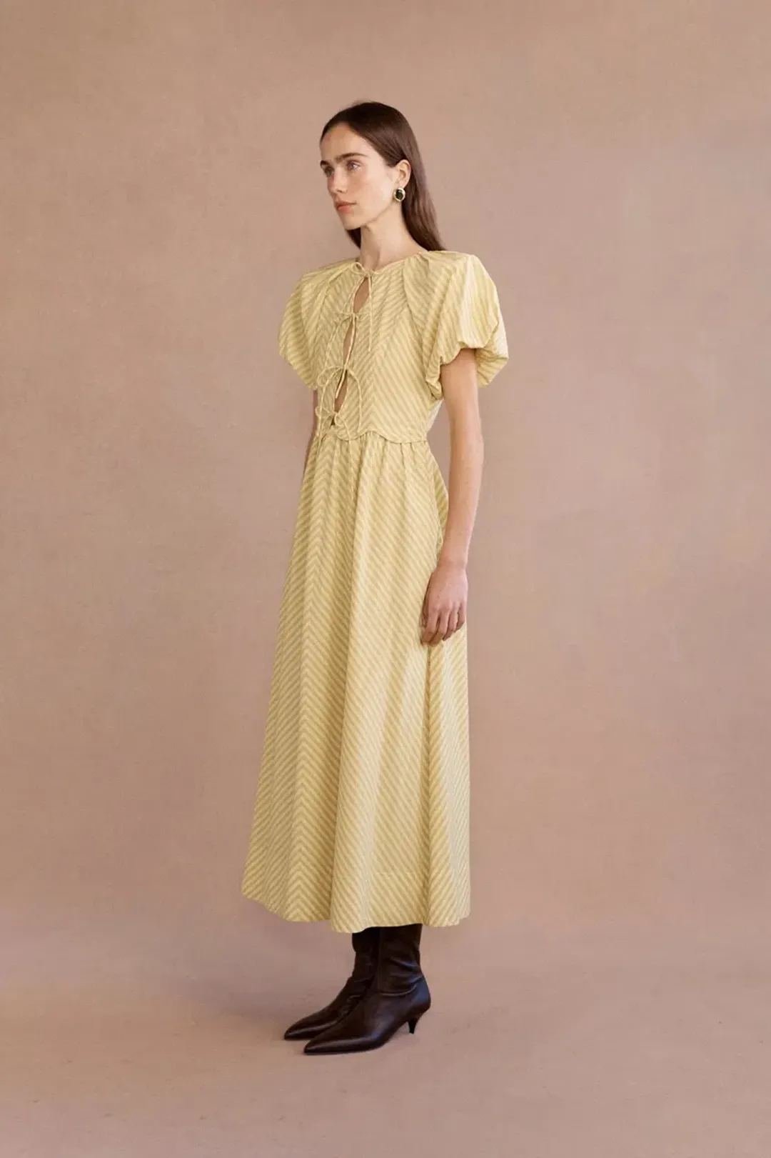 Lovaan Rose Dress Daffodil Size 8 for rent on The Volte - main image