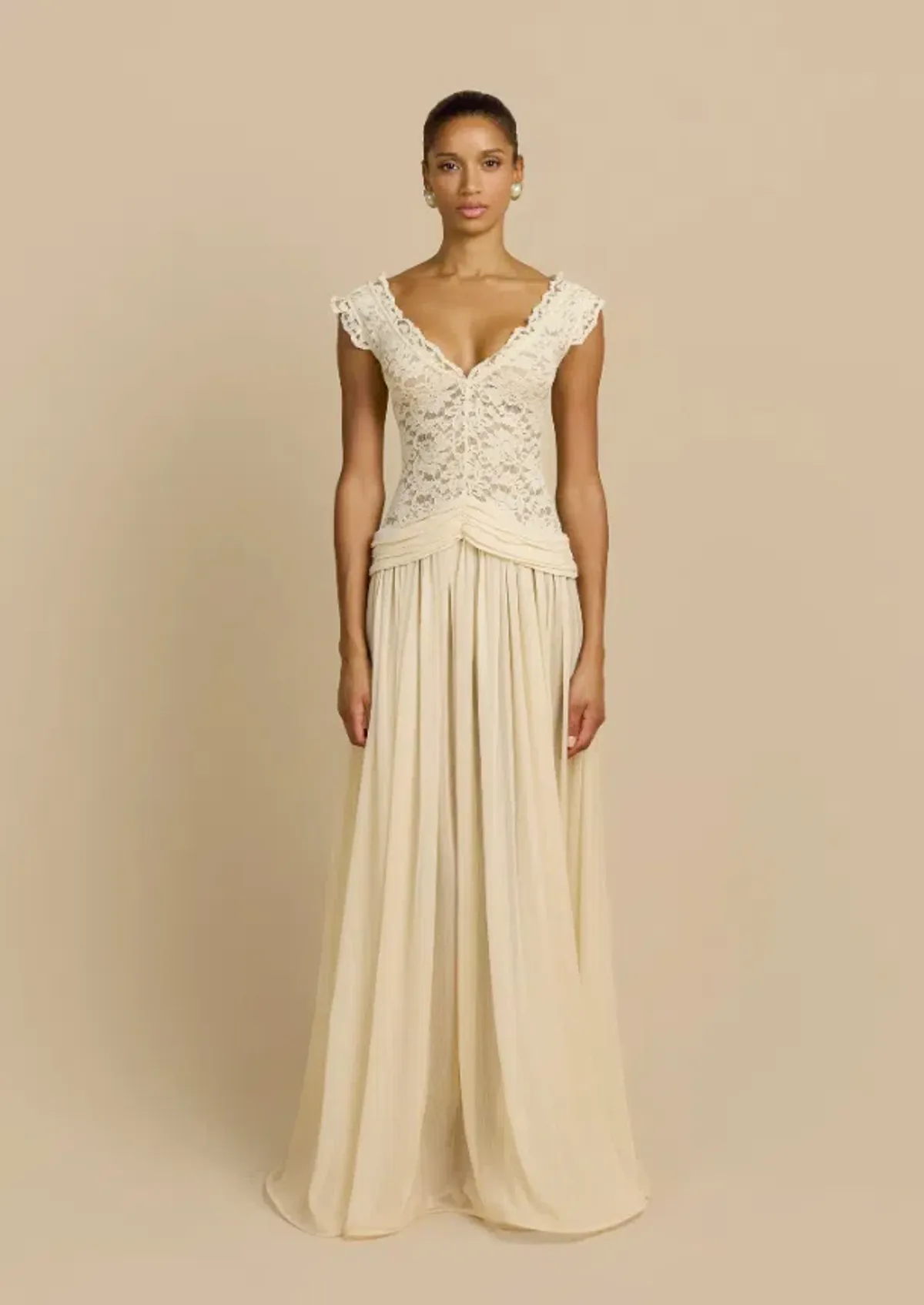 Arcina Ori Arabella Dress Beige Size XS / AU 6 for rent on The Volte - main image