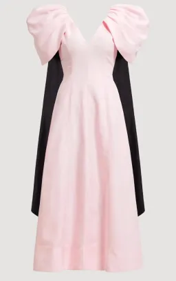 Aje Bisou Midi Dress in Pastel Pink Size 12 for rent on The Volte - image 4