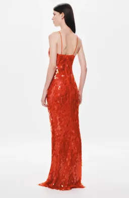 Misha Sapphire Sequin Maxi Dress in Red Sequin Size M / AU 10 for rent on The Volte - image 6