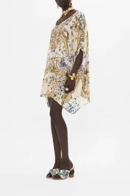 Camilla Short Round Neck Kaftan Palazzo Play Date size one size  for rent on The Volte - image 7