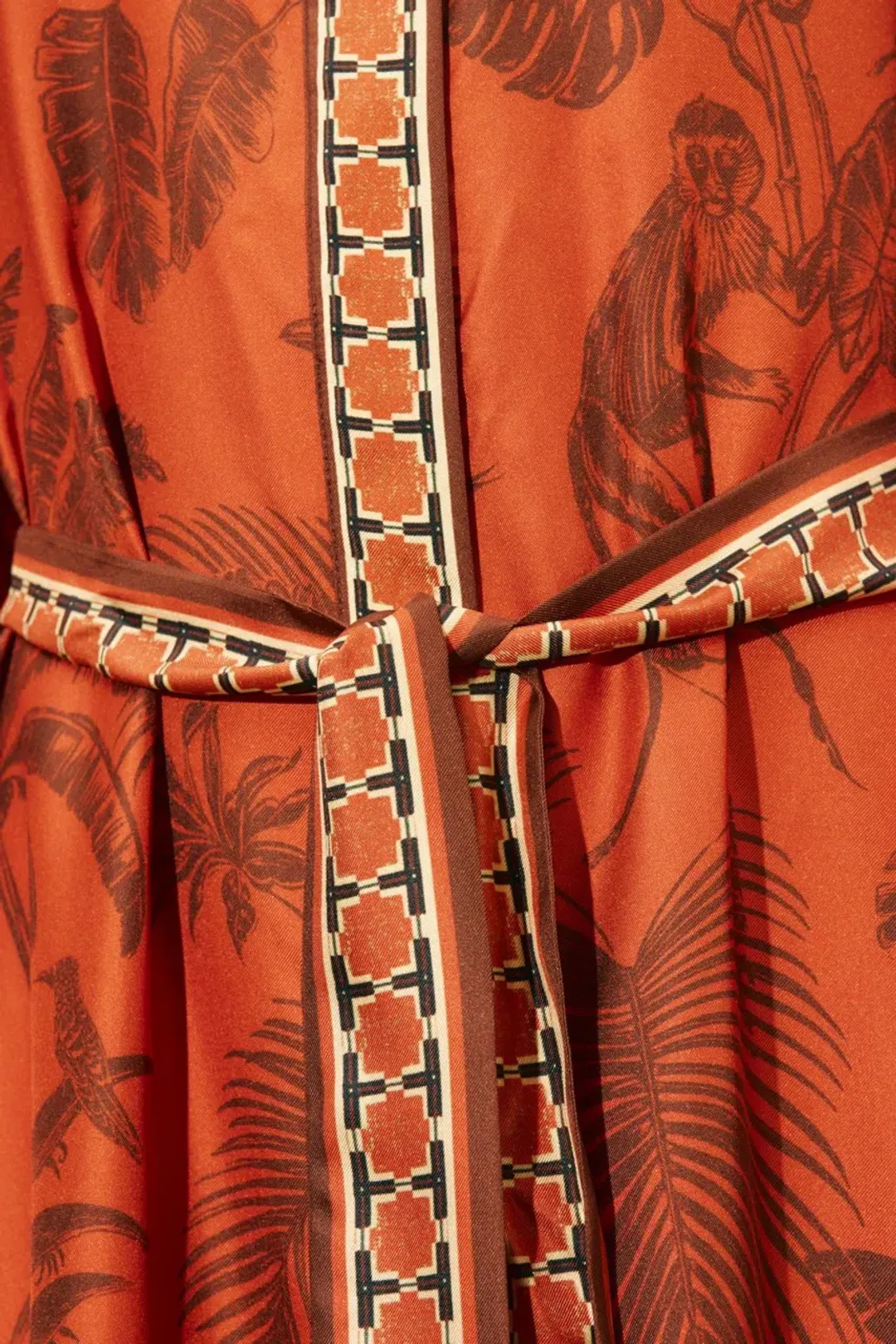 Alemais Monkey Dance Silk Shirtdress Size 14 for rent on The Volte - main image