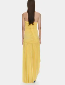 Christopher Esber Arced Orion Strapless Gown in Soleil Size 8 for rent on The Volte - image 3