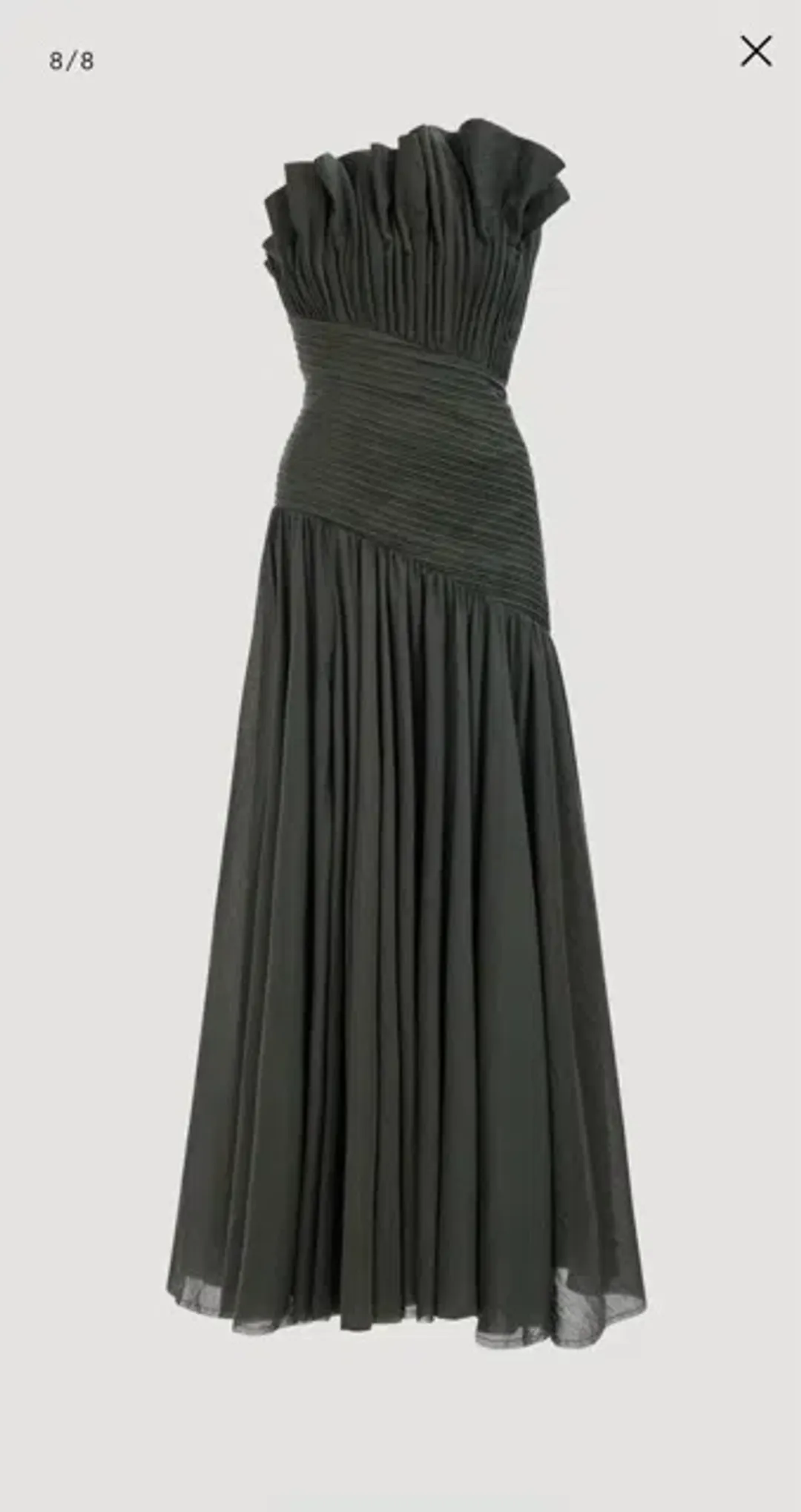 Aje - Aquiline Gown - Hunter Green - Size 8 for rent on The Volte - main image