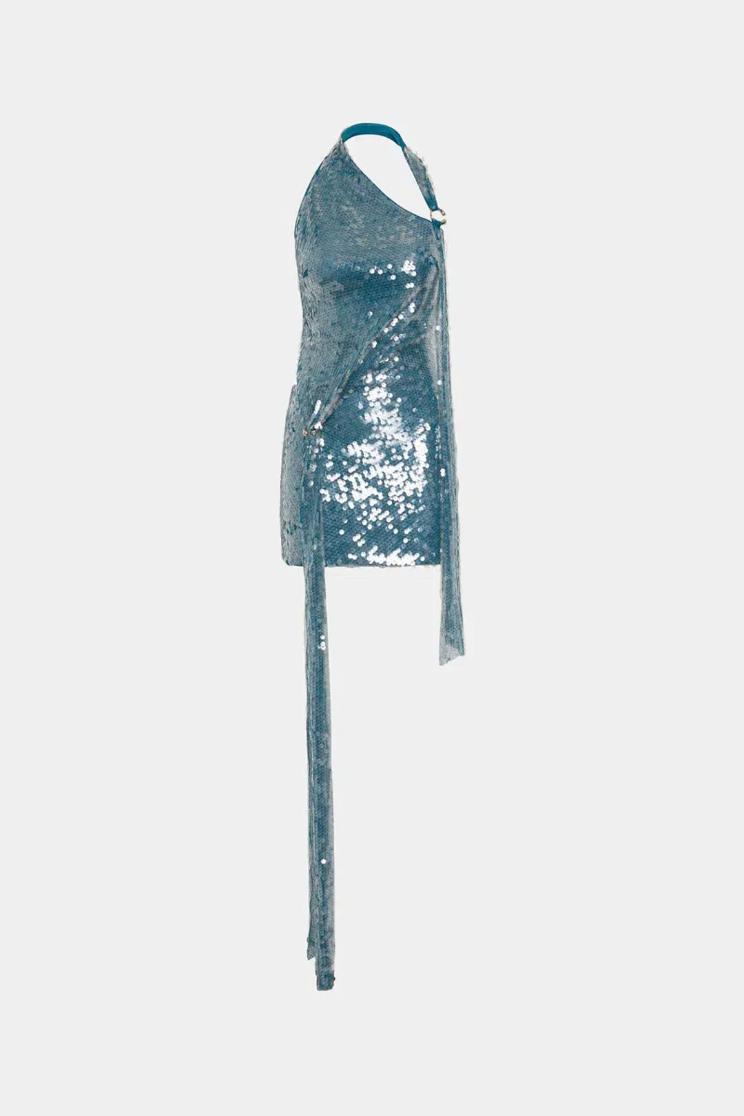 New MISHA Rivera Sequin Mini Dress – Teal Blue – Size 4 / XXS 💙    for rent on The Volte - main image