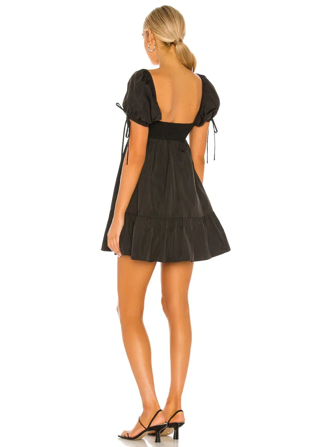 Sicily Dress in Black Amanda Uprichard Size S for rent on The Volte - main image