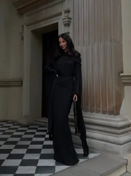 AUTORE STUDIO ELARA DRESS IN BLACK BEAUTY for rent on The Volte - image 2