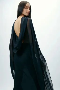 AUTORE STUDIO ELARA DRESS IN BLACK BEAUTY for rent on The Volte - image 4