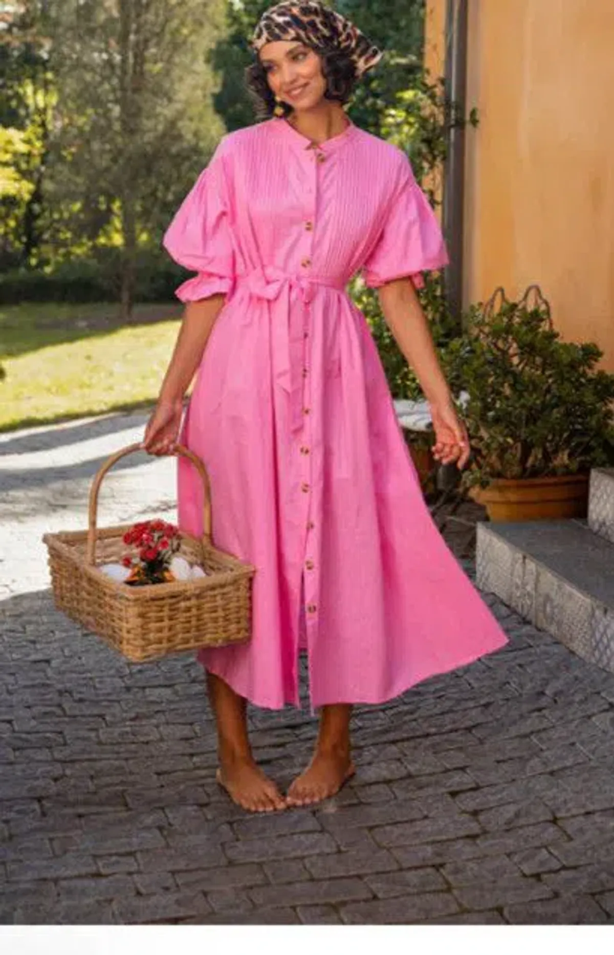 La Boheme Poppy Dress Bubblegum Pink One Size for rent on The Volte - main image