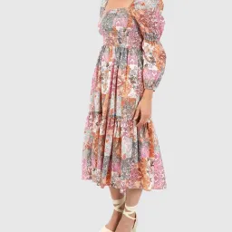 Kachel Allegra Ruffle Midi Dress for rent on The Volte - image 2