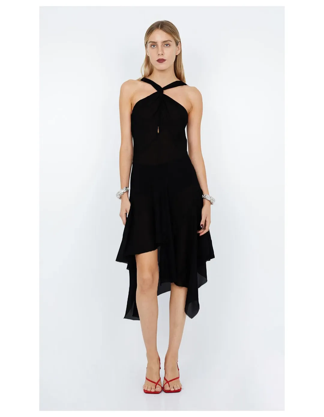 Bec & Bridge Aida Halter Maxi, Black Size 6 (Extra Small) for rent on The Volte - main image