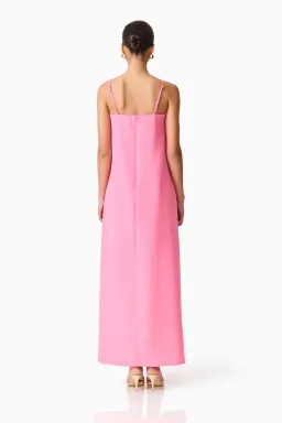 Elliatt Nolana Floral Applique Gown in Pink Size 12 for rent on The Volte - image 5