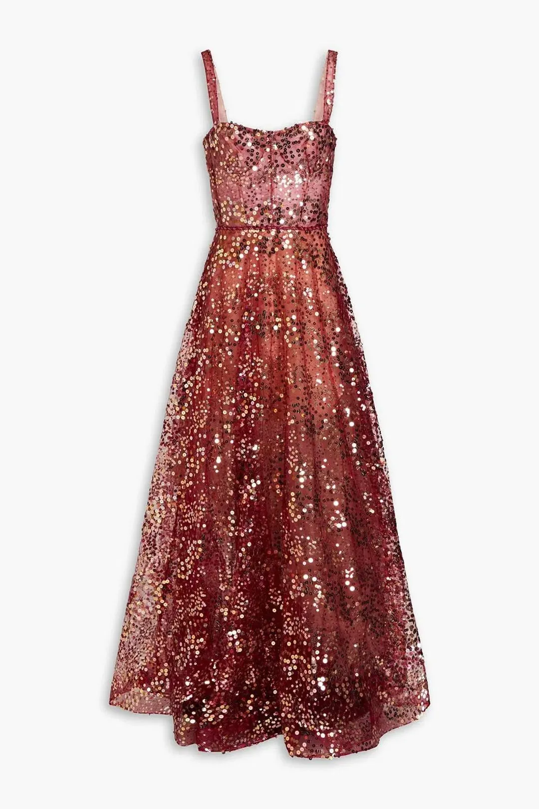 BRONX & BANCO MIDNIGHT GOWN ~ BURGUNDY for rent on The Volte - main image