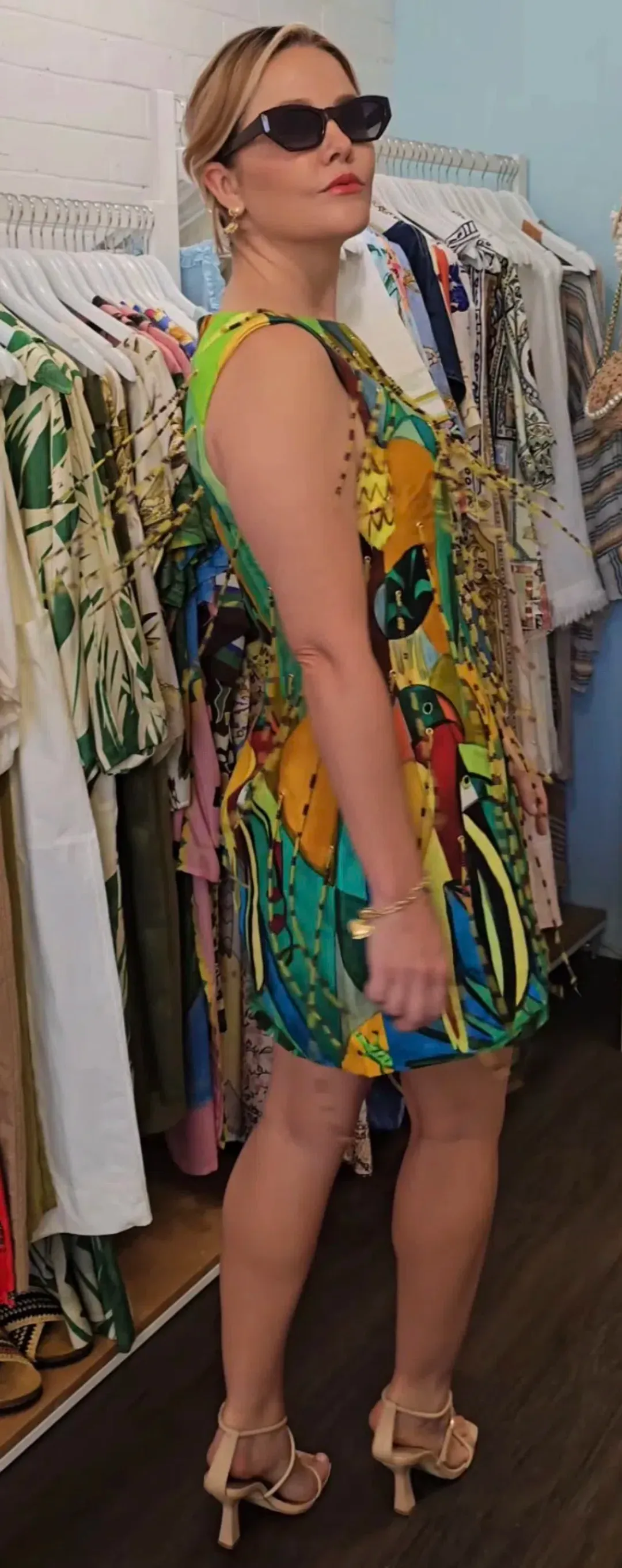 ALEMAIS MOKSHINI BEADED FRINGE MINI DRESS SIZE 10 for rent on The Volte - main image