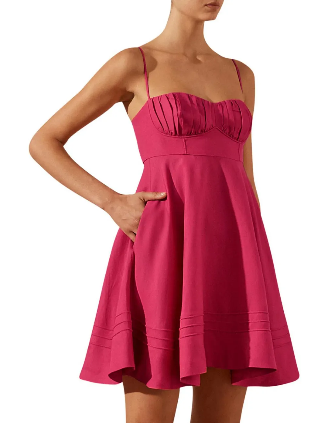 Shona Joy Joanine Corded Circle Mini Dress Size 10 for rent on The Volte - main image
