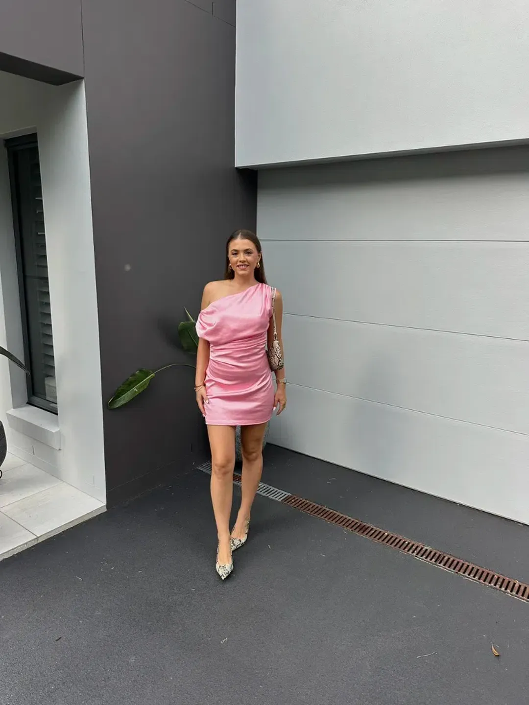 RHODE MINI DRESS | PINK - SIZE 8 for rent on The Volte - main image