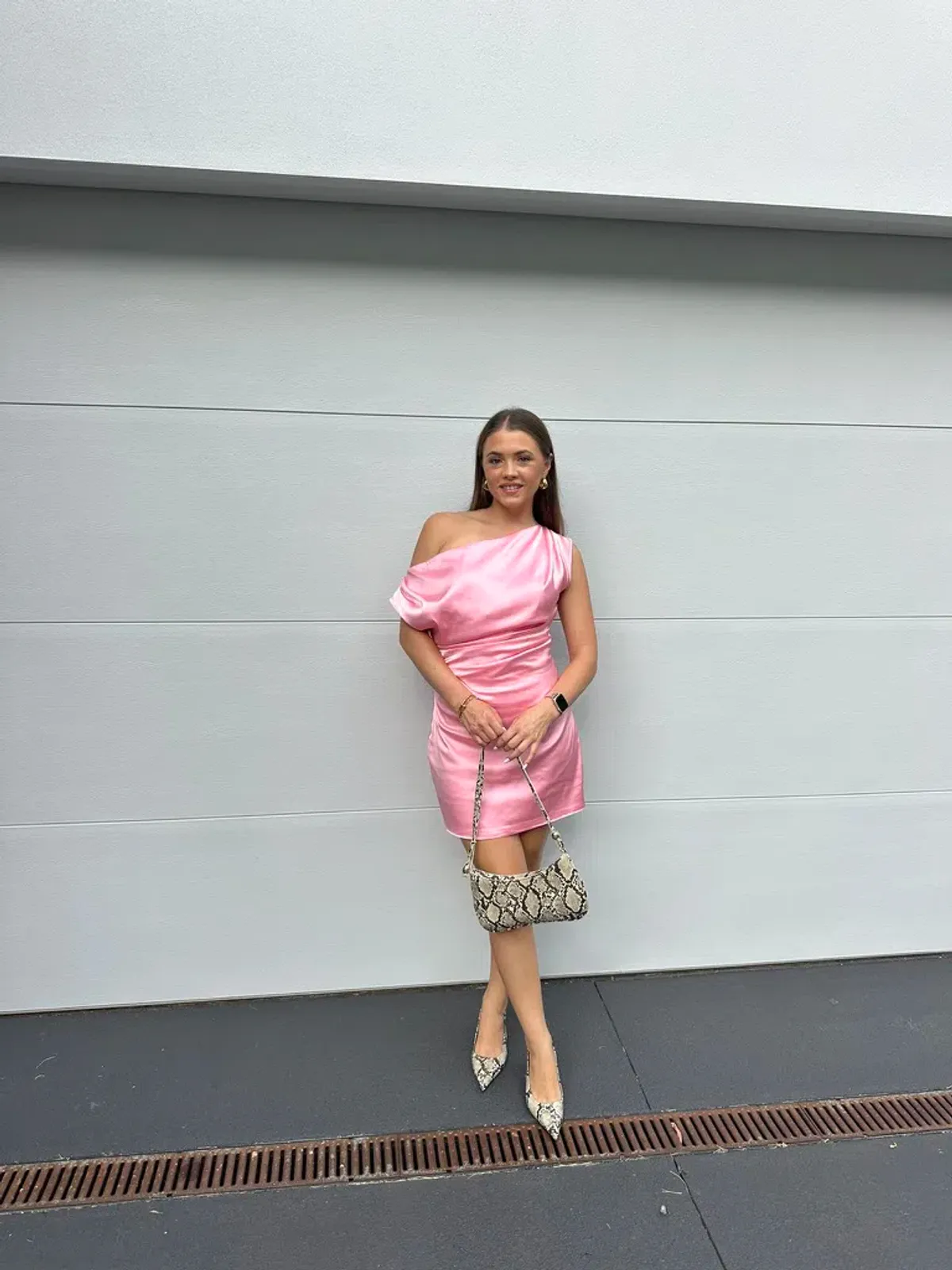 RHODE MINI DRESS | PINK - SIZE 8 for rent on The Volte - main image