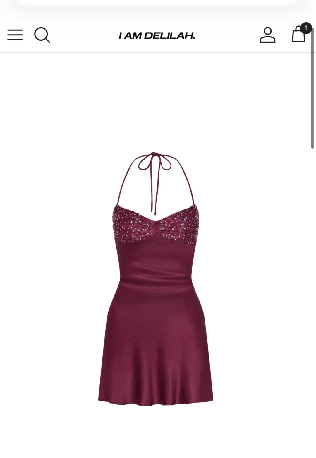 Jade mini dress  for rent on The Volte - main image