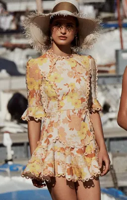 Zimmermann Primrose Flutter Mini Dress Size 1 / AU 10 / M for rent on The Volte - image 4