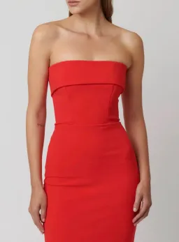 Effie Kats Monroe Gown Cherry Red Size 8 for rent on The Volte - image 3