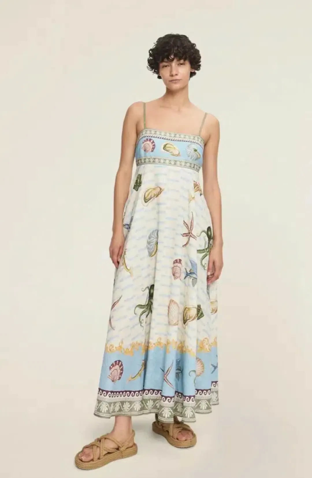 Alemais Bath House Maxi Sundress Multi Print Size AU 10 for rent on The Volte - main image