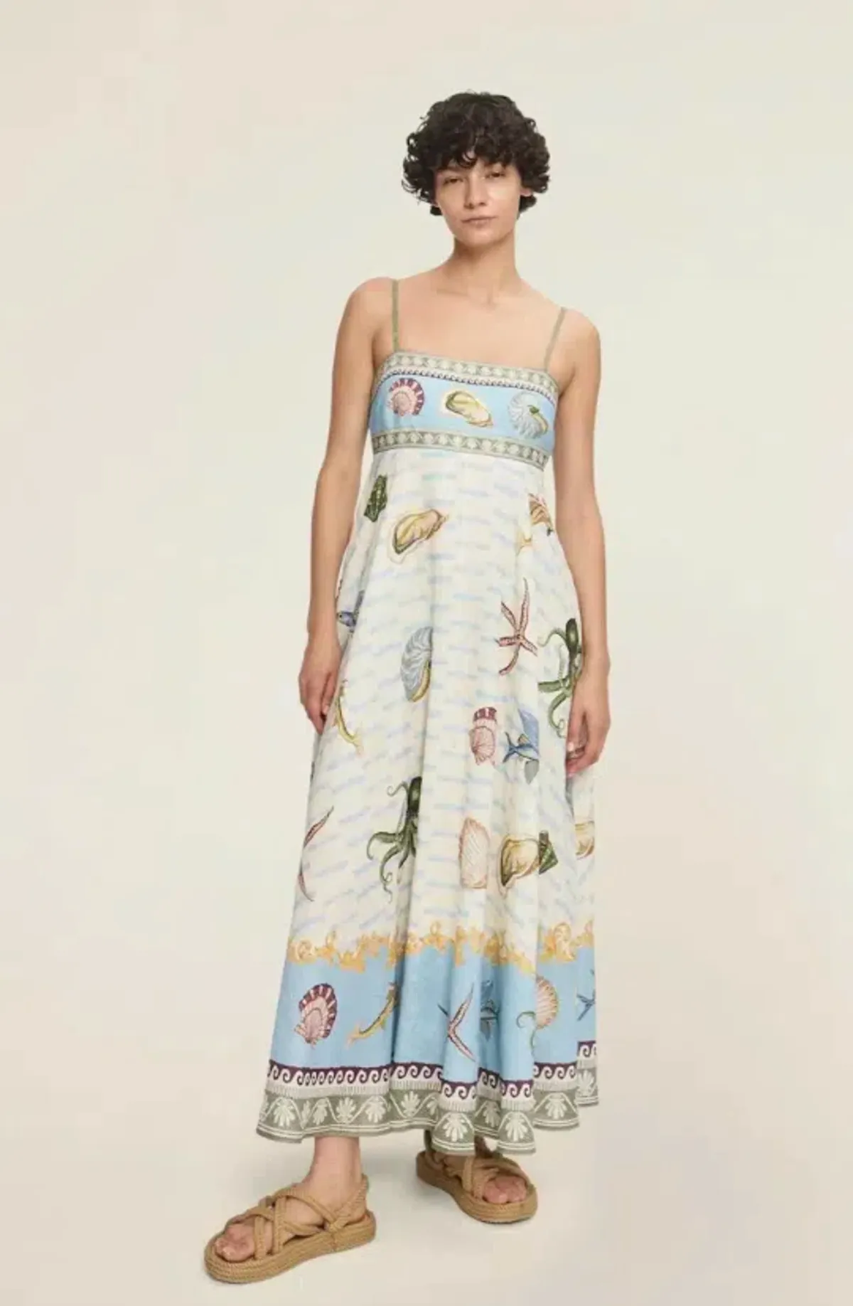 Alemais Bath House Maxi Sundress Multi Print Size AU 10 for rent on The Volte - main image