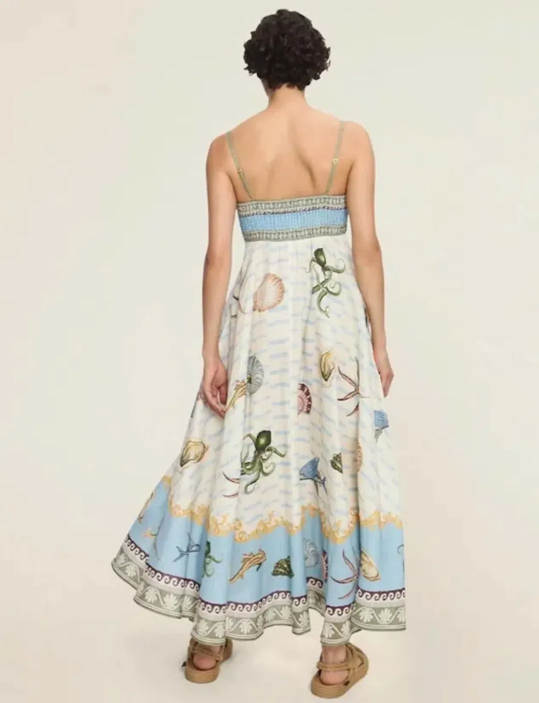 Alemais Bath House Maxi Sundress Multi Print Size AU 10 for rent on The Volte - main image