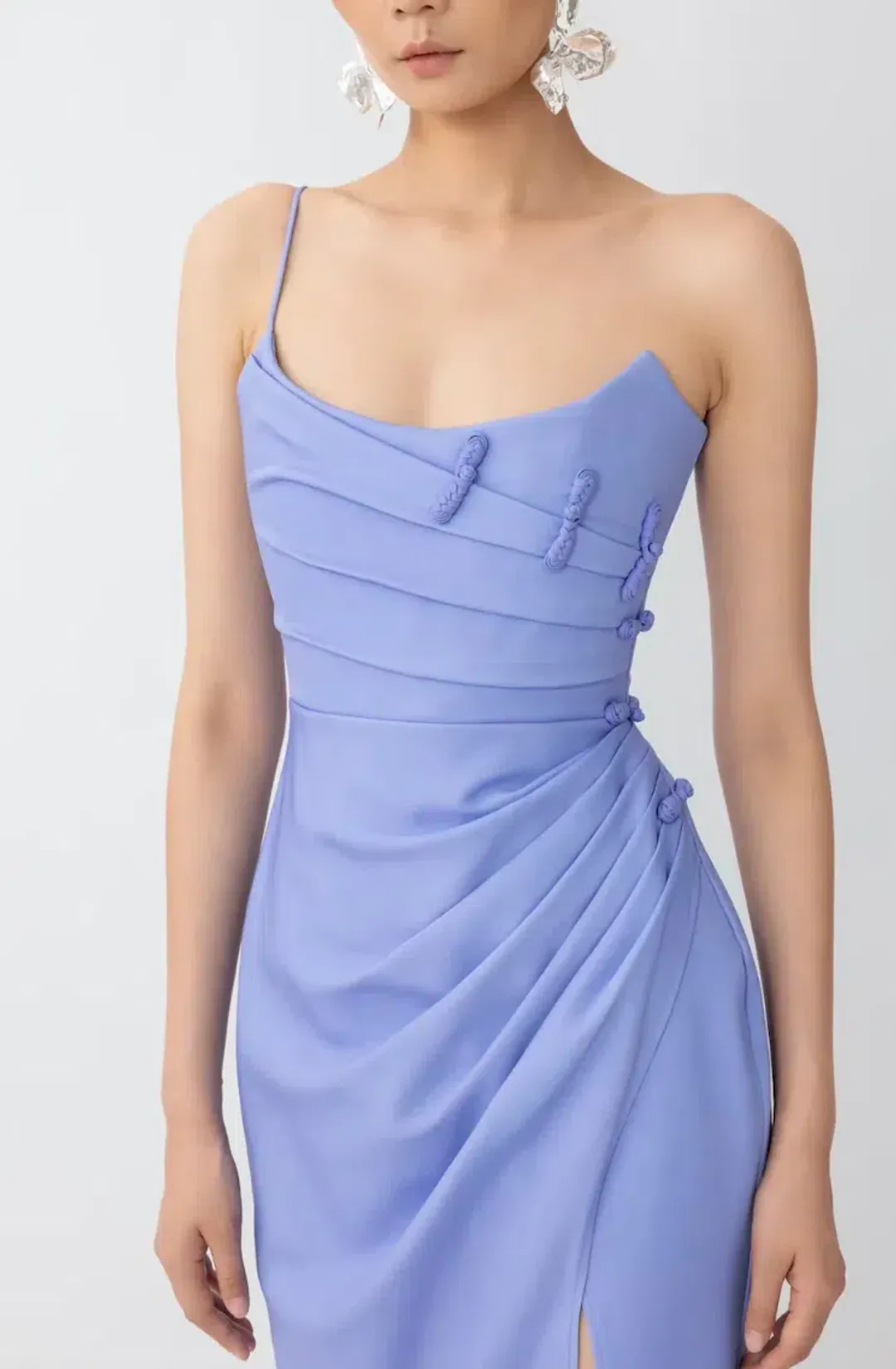 SAU LEE Bethani Dress in Blue Lavender Size 8 for rent on The Volte - main image
